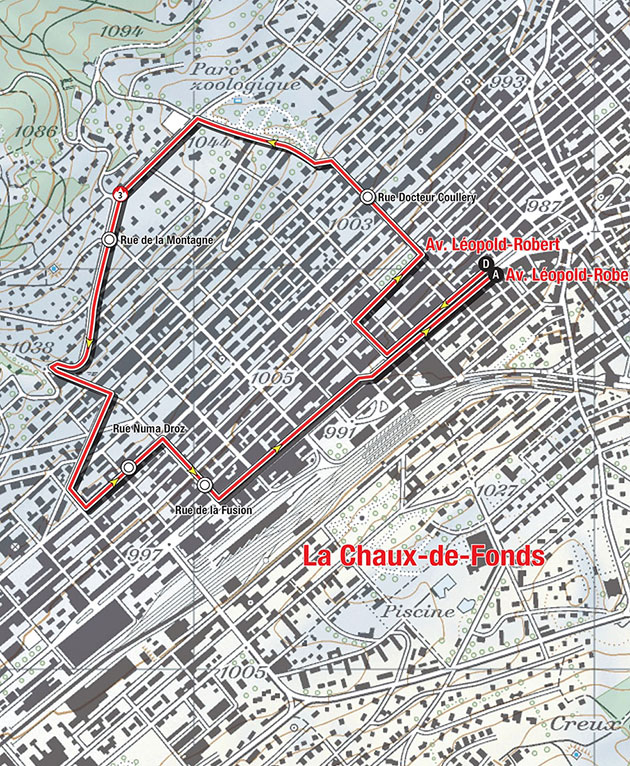 Romandie stage 1 map